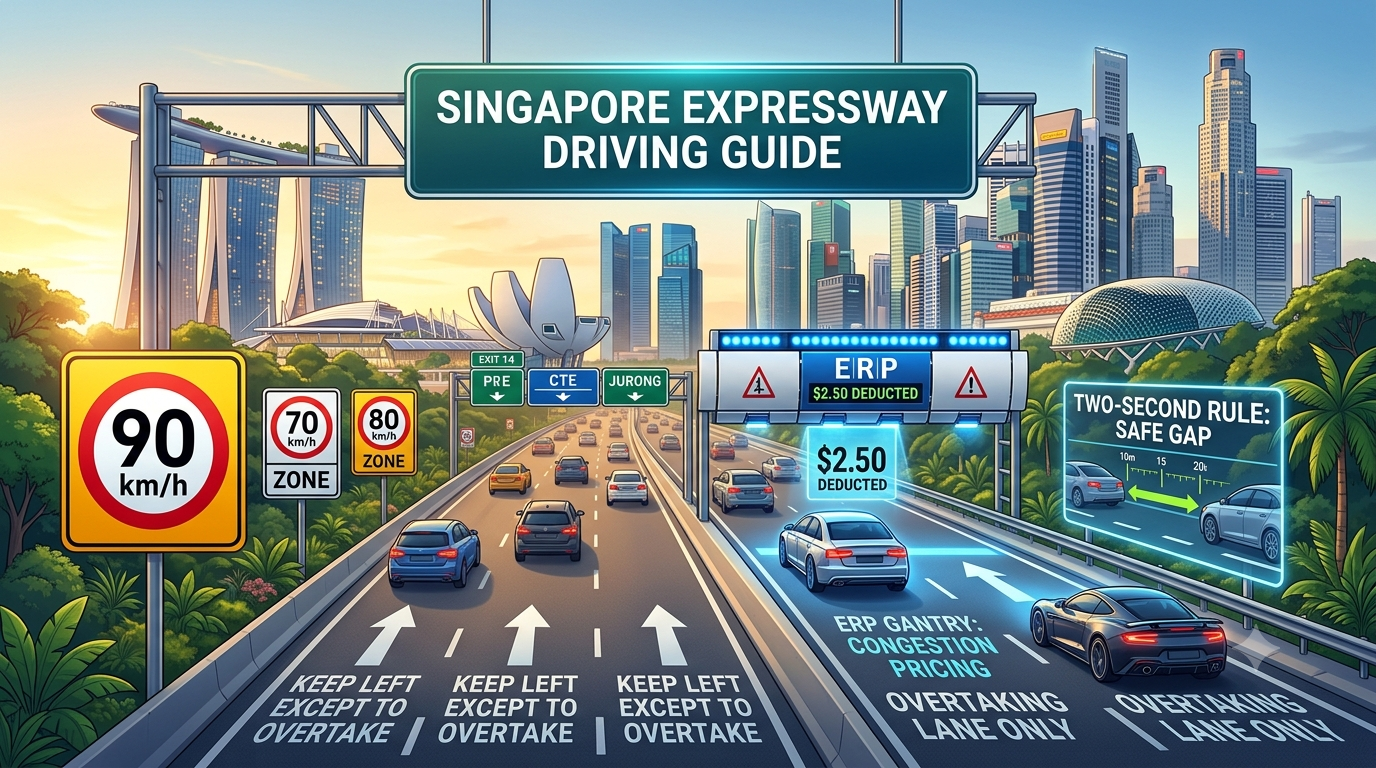 Expressway Driving in Singapore: Speed Limits, Lane Rules and ERP Basics