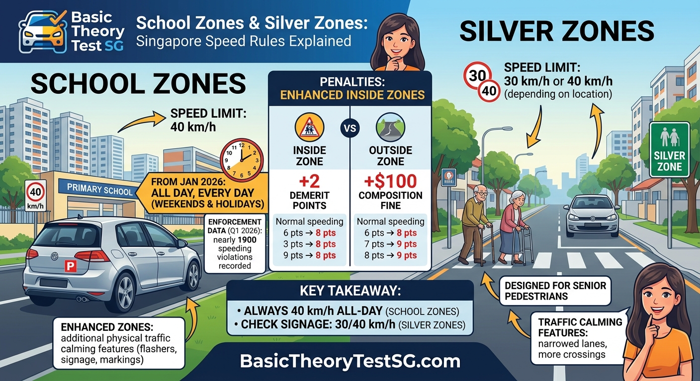 School Zones and Silver Zones: Singapore Speed Rules Explained