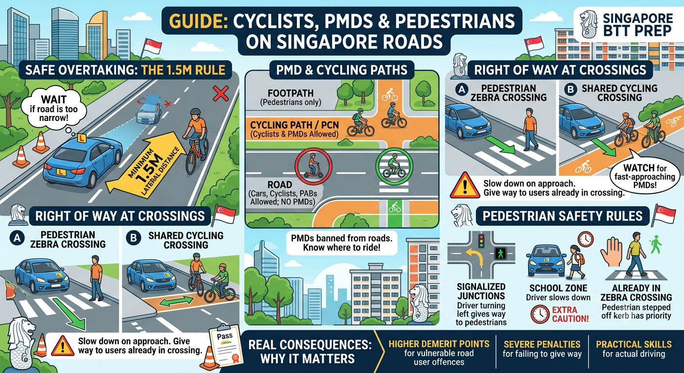 Cyclists, PMDs & Pedestrians: Singapore BTT Guide